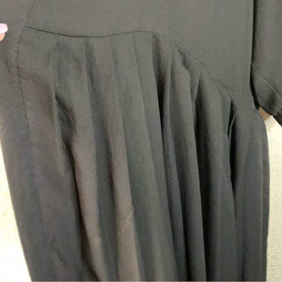 ASOS Open Front Black Whimsigoth Pleated Duster Jacket Cardigan Kimono  SZ 22 - Picture 9 of 9